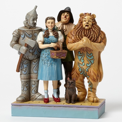 Jim Shore Wizard of Oz - Dorothy, Lion, Scarecrow and Tin Man - Wonderful Adventure