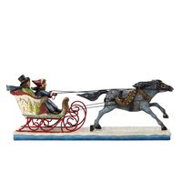 Jim Shore Heartwood Creek Victorian - Couple in Sleigh