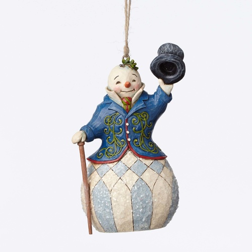 Heartwood Creek Victorian Collection  - Victorian Snowman Hanging Ornament