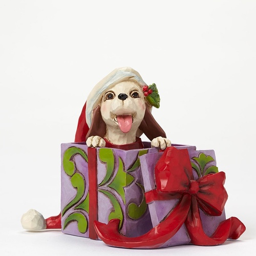 Heartwood Creek Christmas Collection  - Mini Christmas Dog in Box