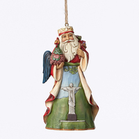 Heartwood Creek Santas Around the World - Brazilian Santa Hanging Ornament