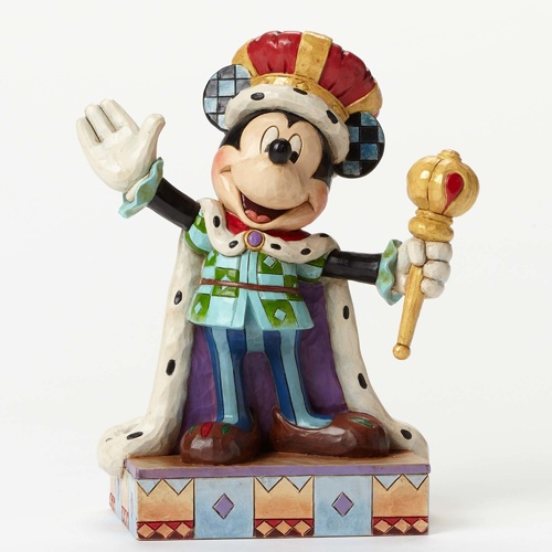 Jim Shore Disney Traditions - Mickey King For a Day Figurine