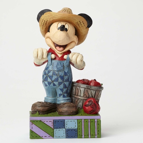 Jim Shore Disney Traditions - Farmer Mickey Fresh from the Farm Figurine