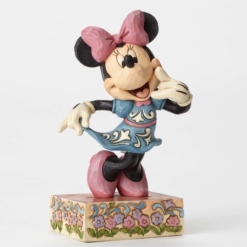 Jim Shore Disney Traditions - Sweetheart Minnie Mouse Call Me Figurine