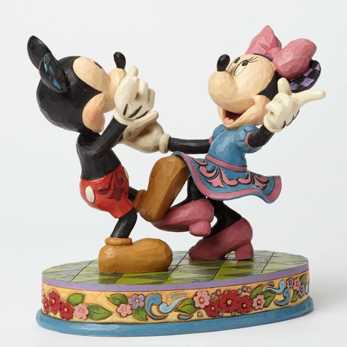 Jim Shore Disney Traditions - Mickey and Minnie Dancing Swinging Sweethearts Figurine