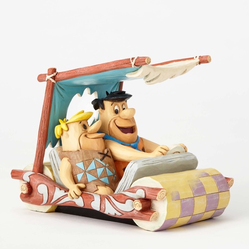 Jim Shore The Flintstones Collection Fred and Barney - Bedrock Buddies Figurine