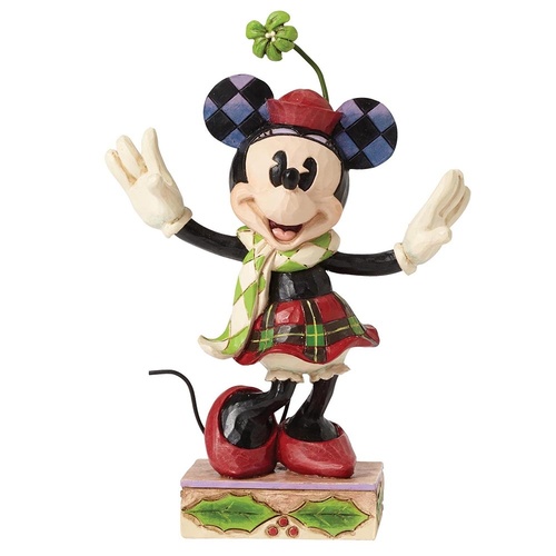 Jim Shore Disney Traditions - Merry Minnie Mouse Personality Pose