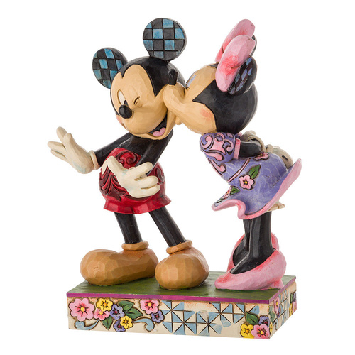 Jim Shore Disney Traditions - Mickey Mouse & Minnie Mouse - A Kiss From Me To You