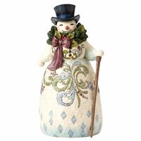 Heartwood Creek Victorian - Snowman with Wreath