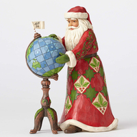 Heartwood Creek Classic - Joy Is In The Journey - Santa With Globe Figurine