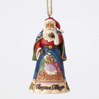 Heartwood Creek Classic - Away In A Manger Santa Hanging Ornament