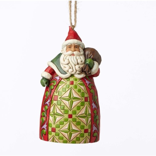 Heartwood Creek Classic - Santa With Toy Bag Hanging Ornament