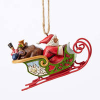 Heartwood Creek Classic - Santa in Sleigh Hanging Ornament