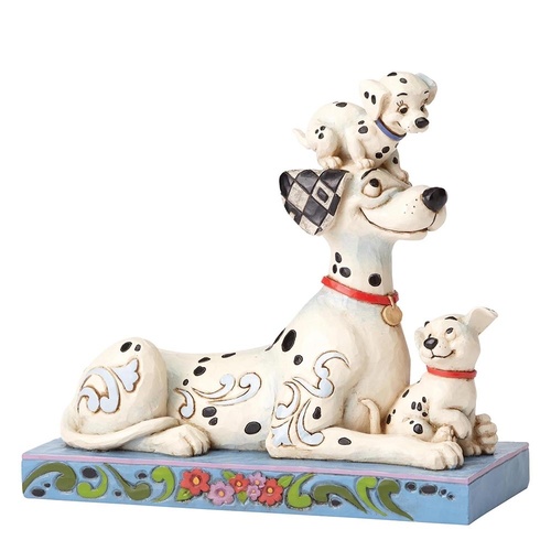 Jim Shore Disney Traditions - Pongo with Penny & Rolly FIgurine