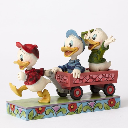 Jim Shore Disney Traditions - Huey Dewey & Louie - Here Comes Trouble