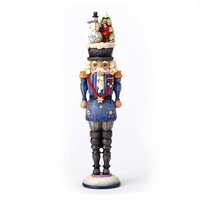 Heartwood Creek Classic - Toy Soldier with Snowman Scene Nutcracker