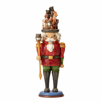 Jim Shore Heartwood Creek - Nutcracker Toy Soldier with Woodland Animals Scene