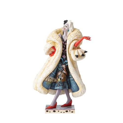 PRE PRODUCTION SAMPLE - Jim Shore Disney Traditions - Cruella with Scene - Devilish Dognapper