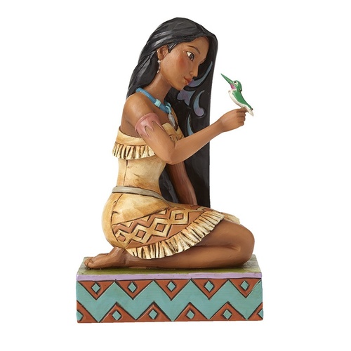 Jim Shore Disney Traditions - Pocahontas with Flit Free and Fierce Figurine