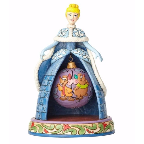 Jim Shore Disney Traditions - Cinderella Christmas Figurine - Tidings Of Friendship