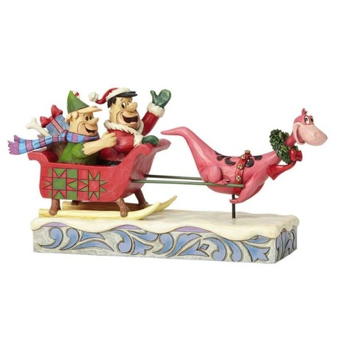 Jim Shore The Flintstones Collection - Flintstones Sleigh Ride