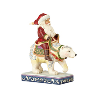 Heartwood Creek Classic - Santa riding polar bear