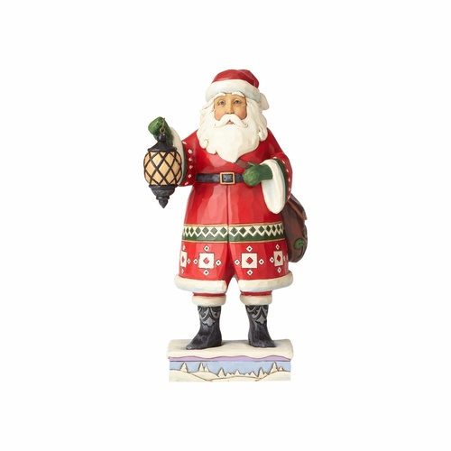 Heartwood Creek Classic - Santa With Lantern And Satchel - Delivering December