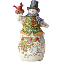 Heartwood Creek Classic - Snowman with Nesting Cardinal