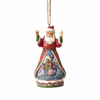 Heartwood Creek Classic - We Wish You A Merry Christmas Santa Hanging Ornament