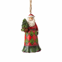 Heartwood Creek Classic - Evergreen Santa Hanging Ornament