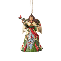 Heartwood Creek Classic - Angel With Cardinals Hanging Ornament