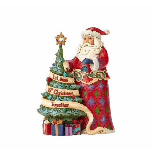 Heartwood Creek Santa Collection - 15th Anniversary Santa With Tree