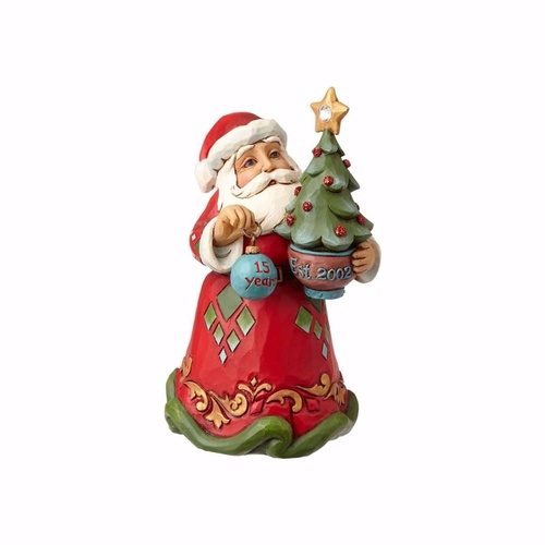 Heartwood Creek Hanging Ornament Collection - 15th Anniversary Santa With Tree