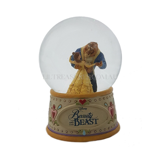 Jim Shore Disney Traditions Water Ball - Belle and Beast - Moonlight Waltz