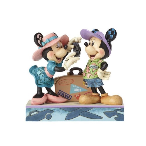 Jim Shore Disney Traditions - Mickey and Minnie Mouse Travel - Adventure Awaits