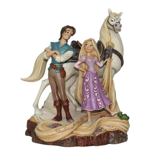 PRE PRODUCTION SAMPLE - Jim Shore Disney Traditions - Tangled Carved by Heart Live Your Dream Figurine