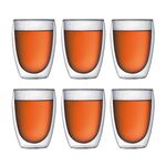 Bodum Glassware - Pavina Double Wall Glasses Medium 350mL 6 Pack