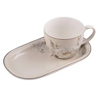 Ashdene Elegant Rose - Mug & Plate Set - Cream