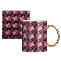 Ashdene Decadence - Mug and Coaster Set - Magenta