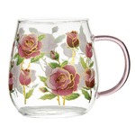 Ashdene Fleurette - Glass Mug - Rose