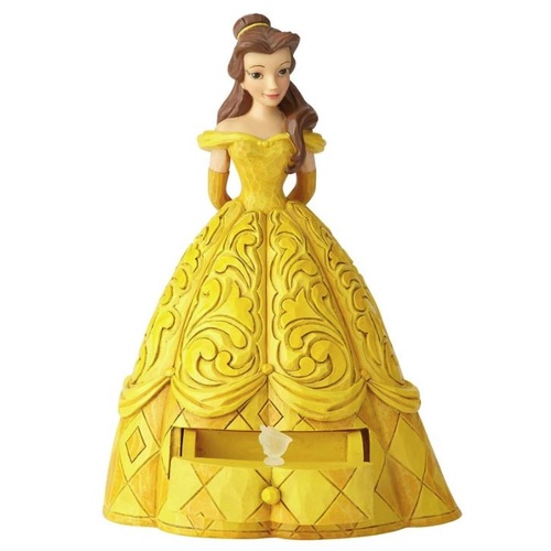 Jim Shore Disney Traditions - Belle with Chip Charm Figurine