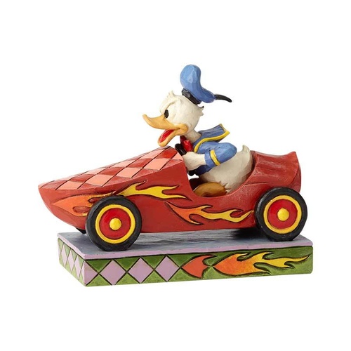 Jim Shore Disney Traditions - Soap Box Derby Donald Figurine