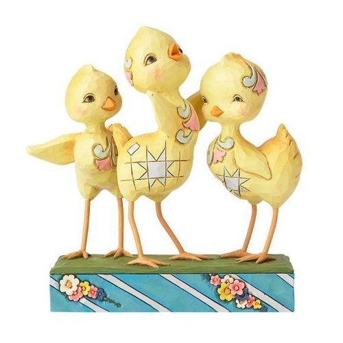 Jim Shore Heartwood Creek - Easter Collection - Hooray for Spring Trio of Chicks