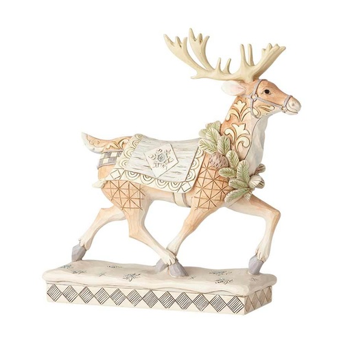 Heartwood Creek White Woodland Collection - White Woodland Reindeer - Adventure Awaits 