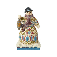 Jim Shore Heartwood Creek Victorian - Snowman with Lantern