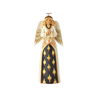 Jim Shore Heartwood Creek Black & Gold - Praying Angel