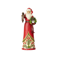 Heartwood Creek Classic - Tall Narrow Santa with Lantern - Tall Tidings