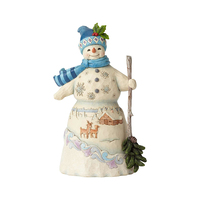 Heartwood Creek Classic - Snowman with Snowy Winter Scene - Winter is Calling