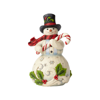 Heartwood Creek Classic - Snowman With Candy Cane - How Sweet It Is