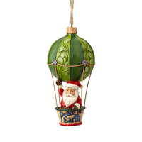 Heartwood Creek Classic - Santa in Hot Air Balloon Hanging Ornament